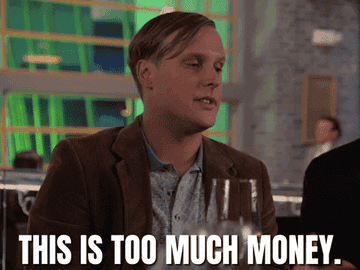 John Early at a bar saying &quot;this is too much money, I'm not paying it.&quot;