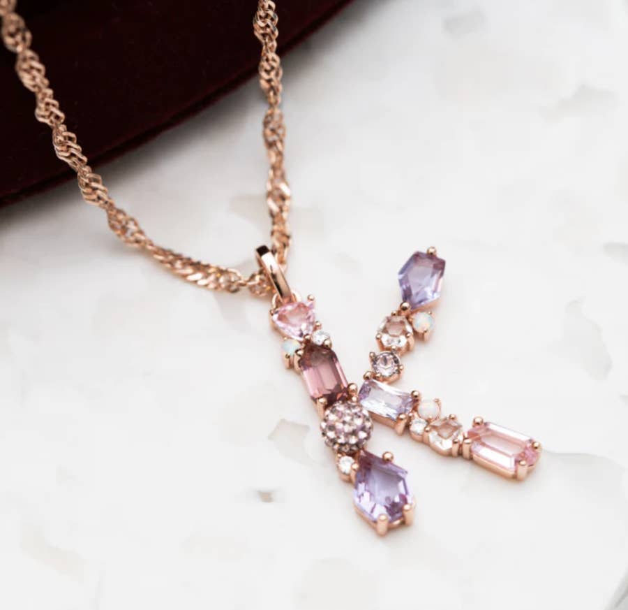 Fine Wine Swarovski Crystal Jumble Necklace Fine Wine Swarovski Crystal Jumble Necklace