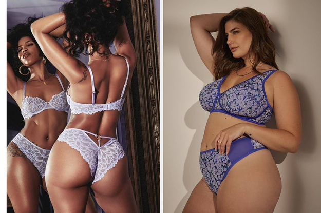 Plus Size Lingerie Sets for Women Cute Sweet Dot Print See Through