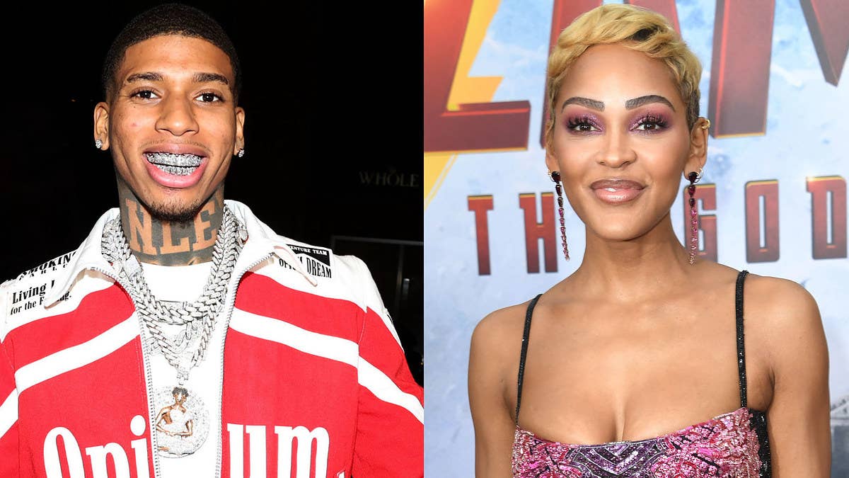 NLE Choppa once again shot his shot with Meagan Good days after she told TMZ that the rapper is "too young" for her. There's a 21-year age gap between the two.