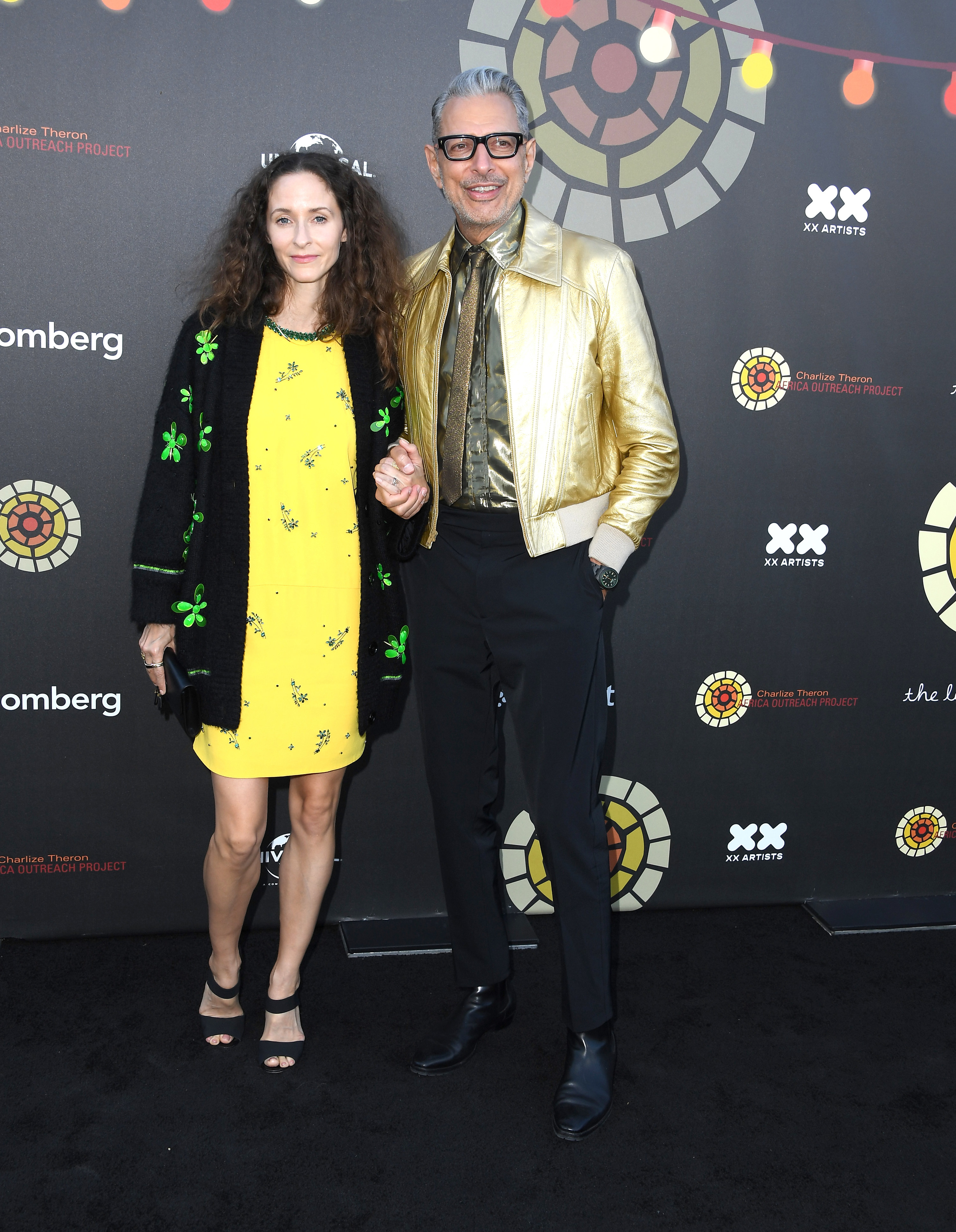 Emilie Livingston, Jeff Goldblum at the Charlize Theron Africa Outreach Project 2022 Summer Block Party at Universal Studios Backlot in 2022