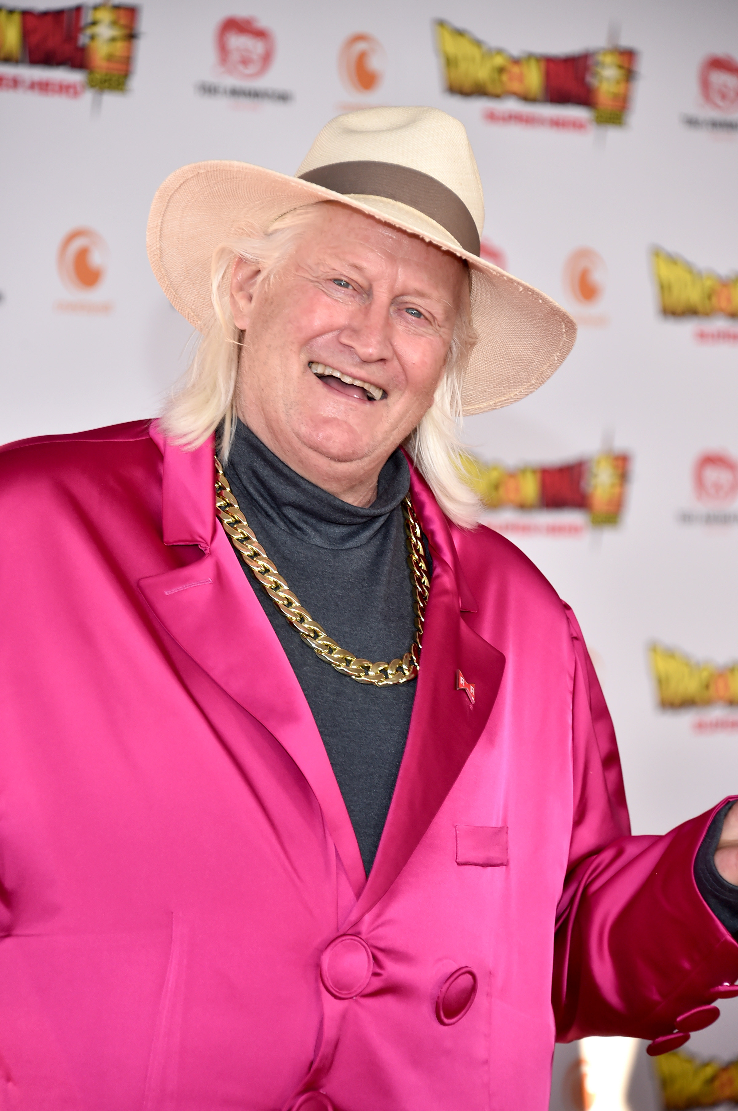 Charles Martinet, smiling at the camera and walking the red carpet at Los Angeles premiere of Crunchyroll's &quot;Dragon Ball Super: SUPER HERO.&quot;