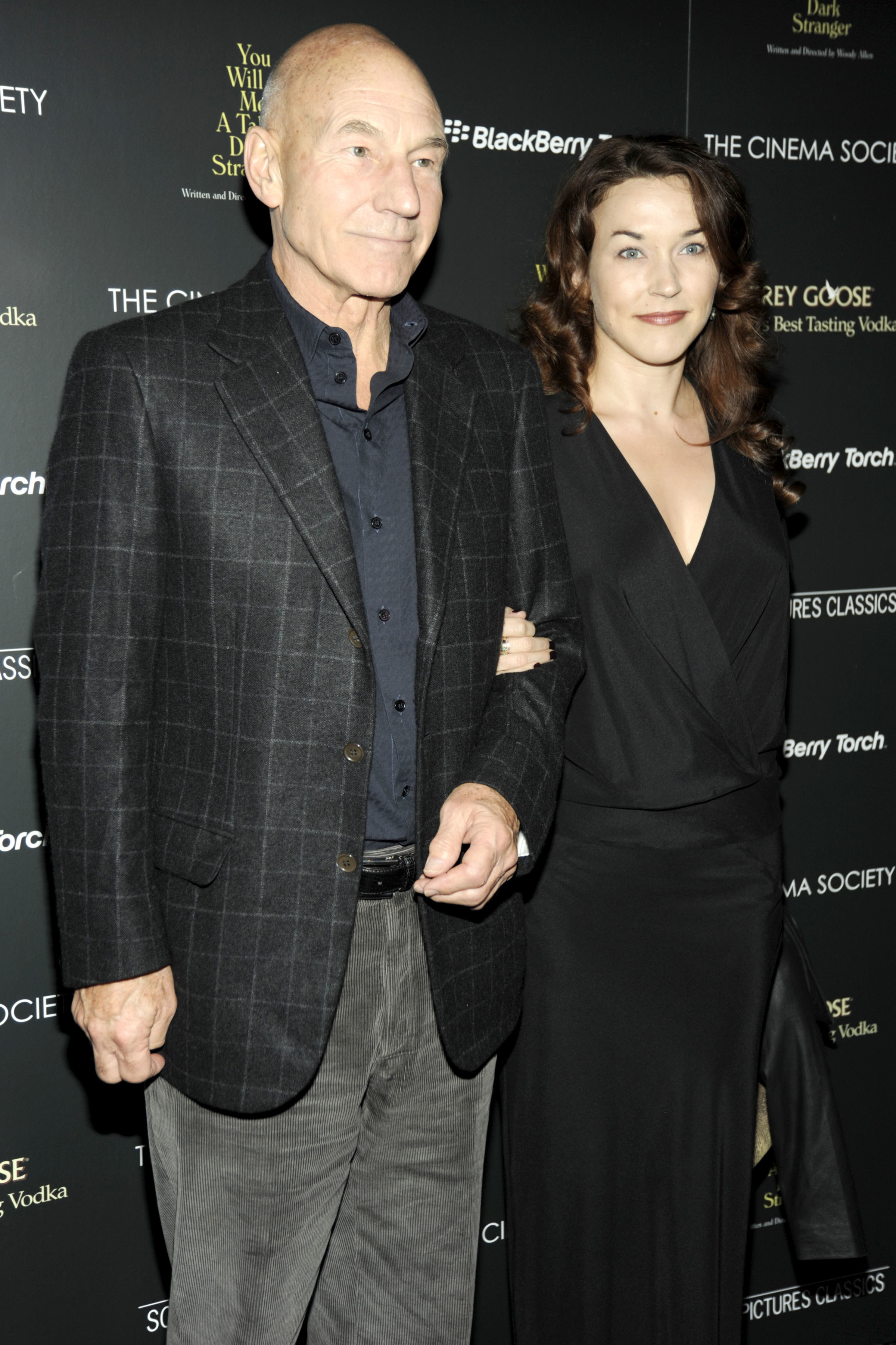 Patrick Stewart and Sunny Ozell in 2010