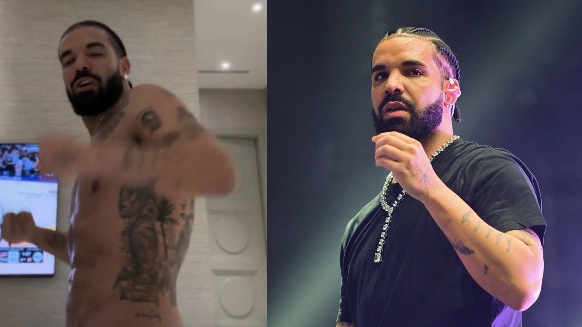 Drake shared a shirtless photo after a "5 min cold plunge" on his Instagram Stories and it has fans speculating on the authenticity of his abs.