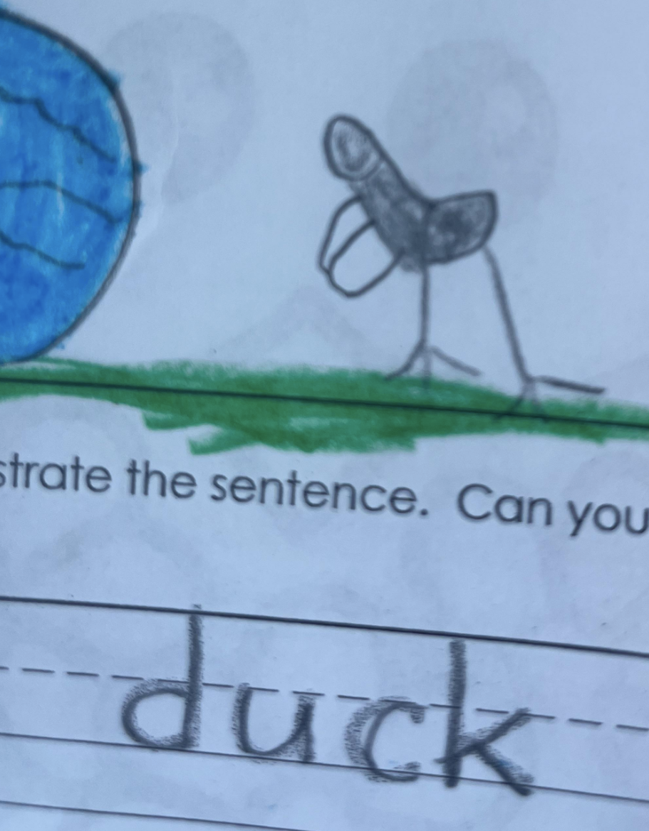 A duck in the shape of a penis