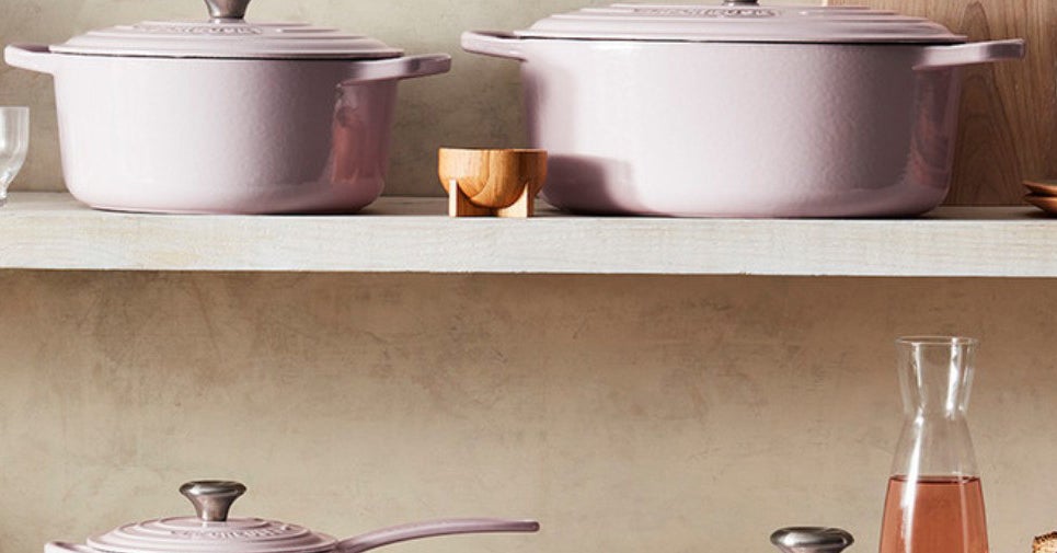 Le Creuset’s New Color Is The Trend Child Of Millennial Pink And Alison Roman’s Shallot Pasta