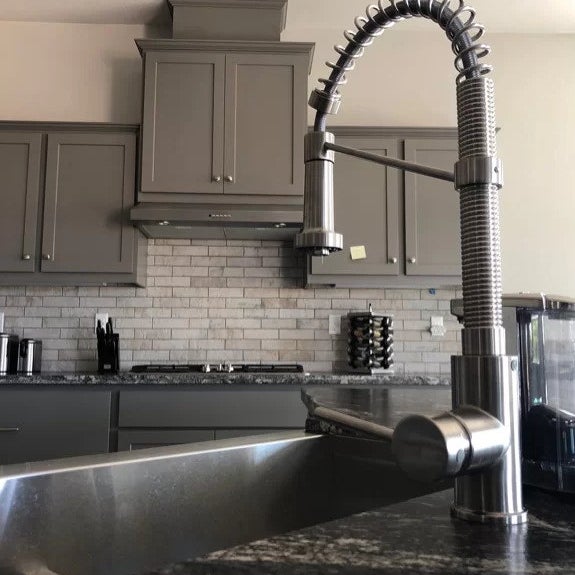 The stainless steel faucet