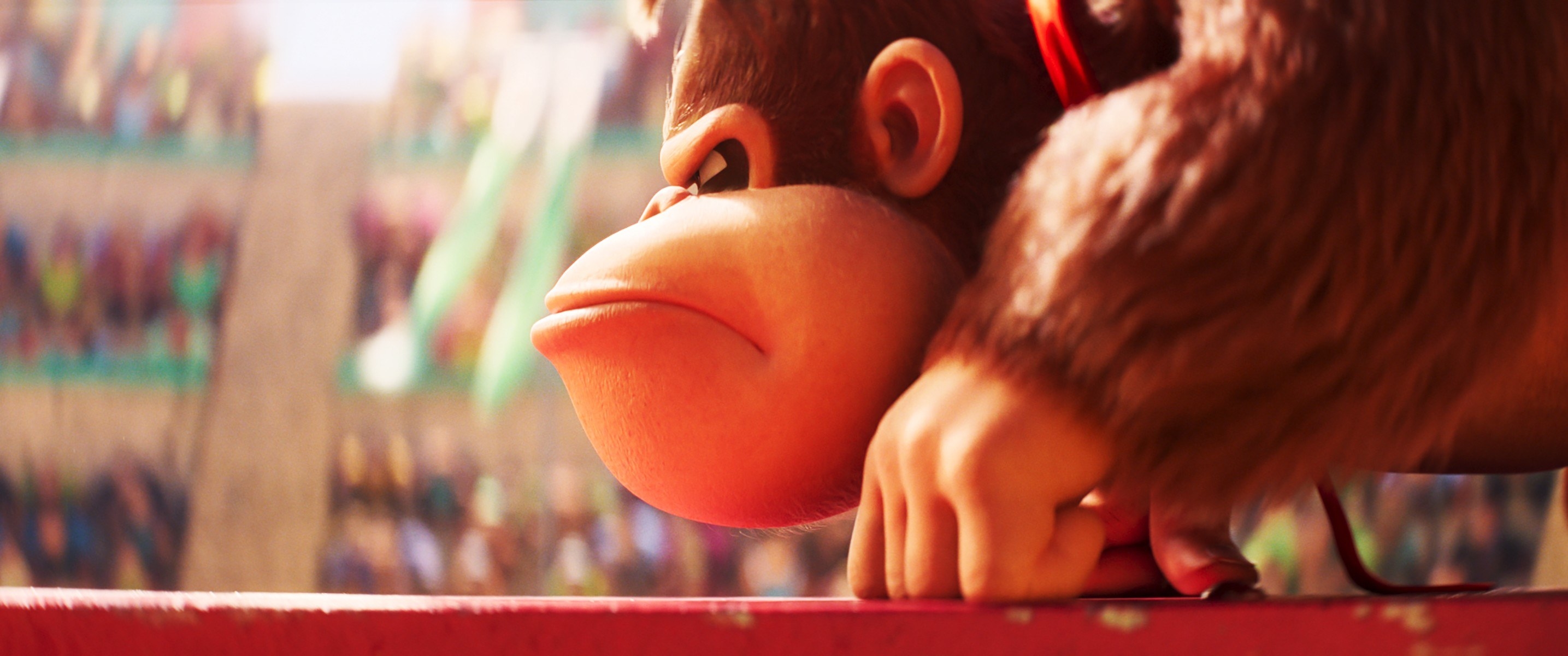Donkey Kong making an angry face