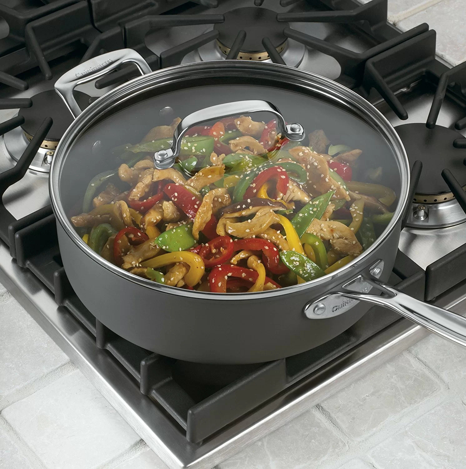 The sauté pan and cover
