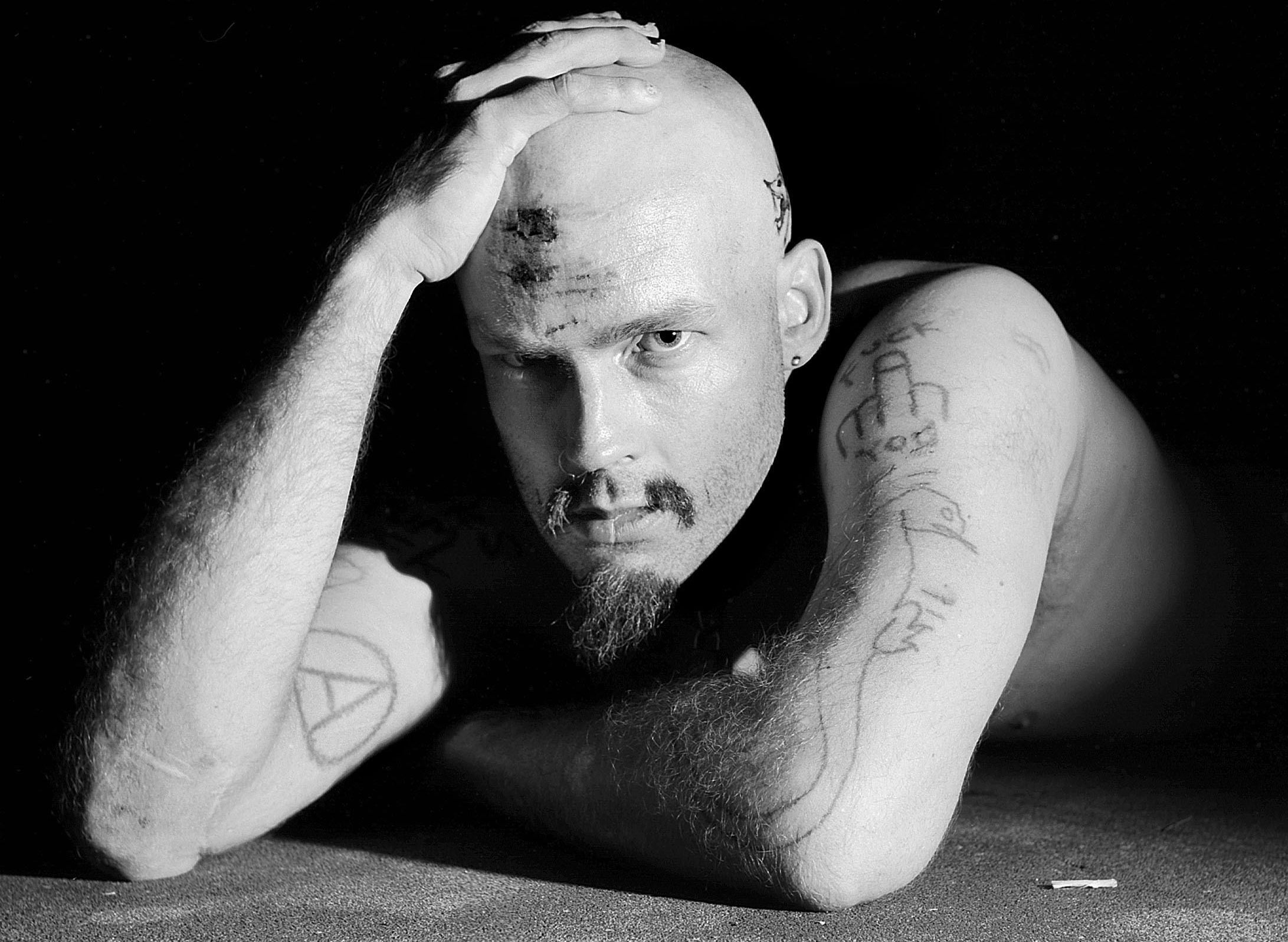 GG Allin the punk rock musician posing for a photo