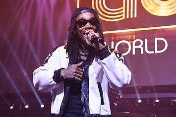 Wiz Khalifa at the concert celebrating the premiere of "Spinning Gold" held at Avalon