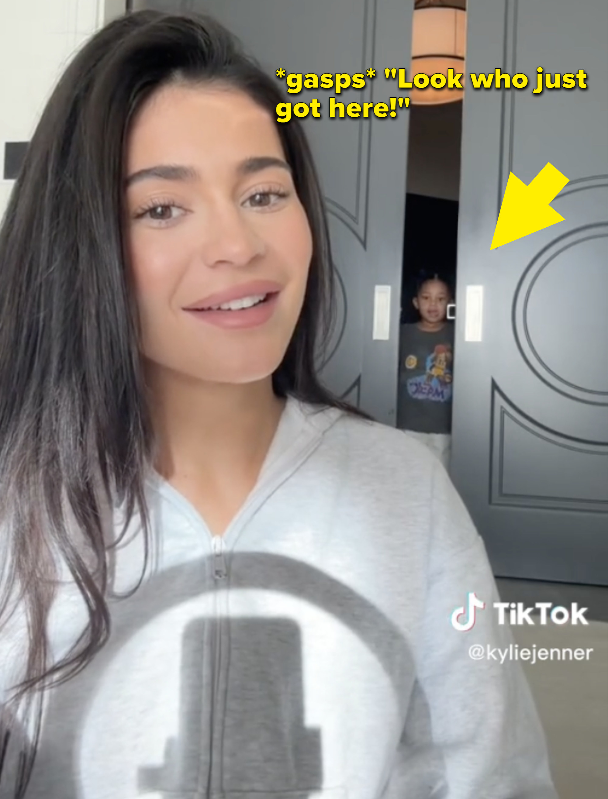 Kylie Jenner Shows Son On TikTok