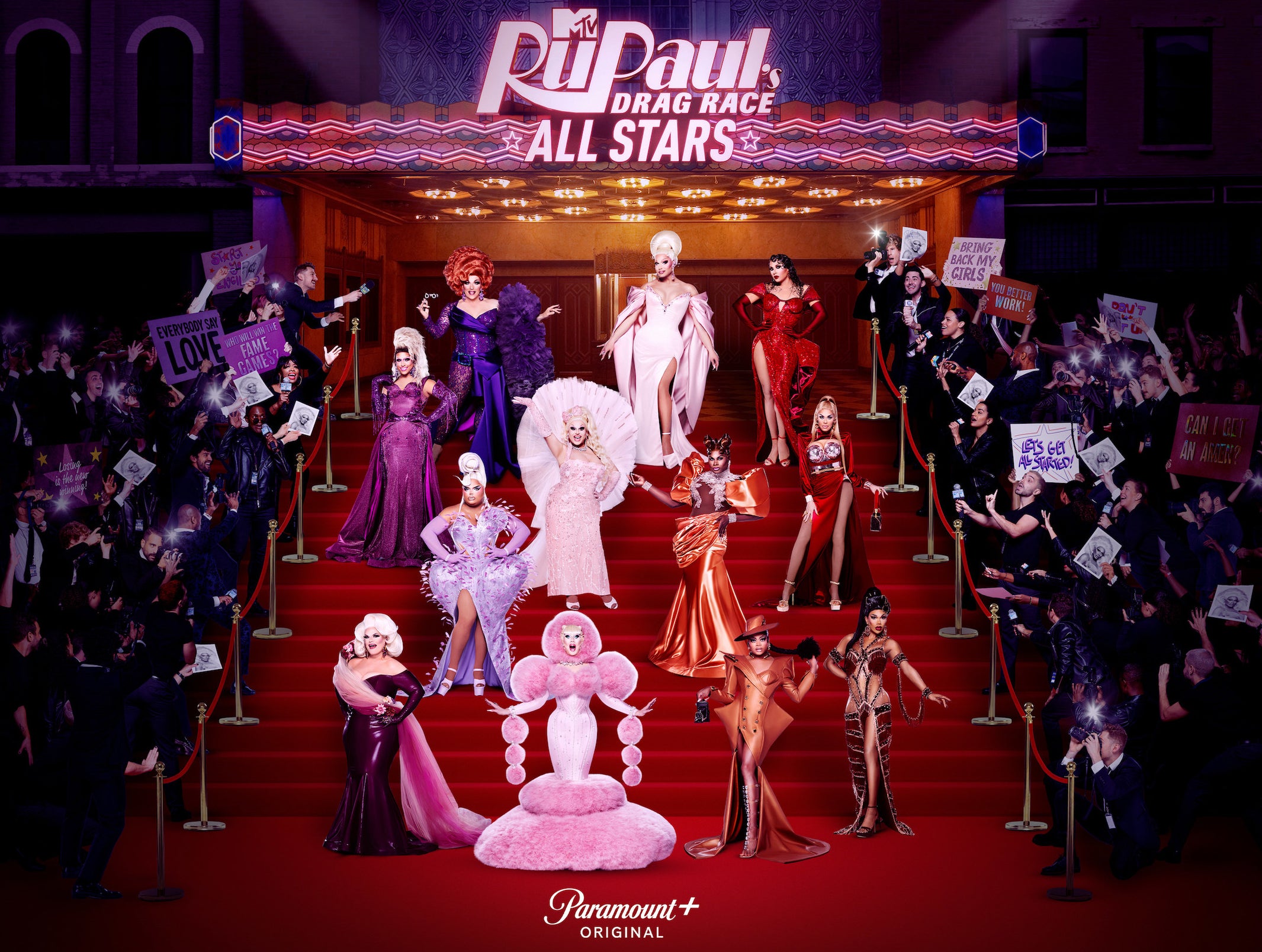 RuPaul&#x27;s Drag Race All Stars on the red carpet