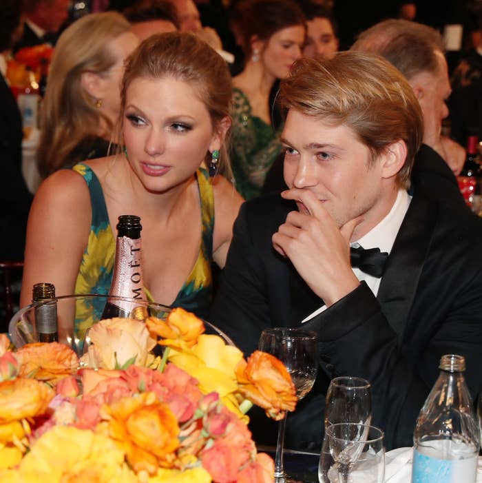 closeup of the two sitting at an awards show