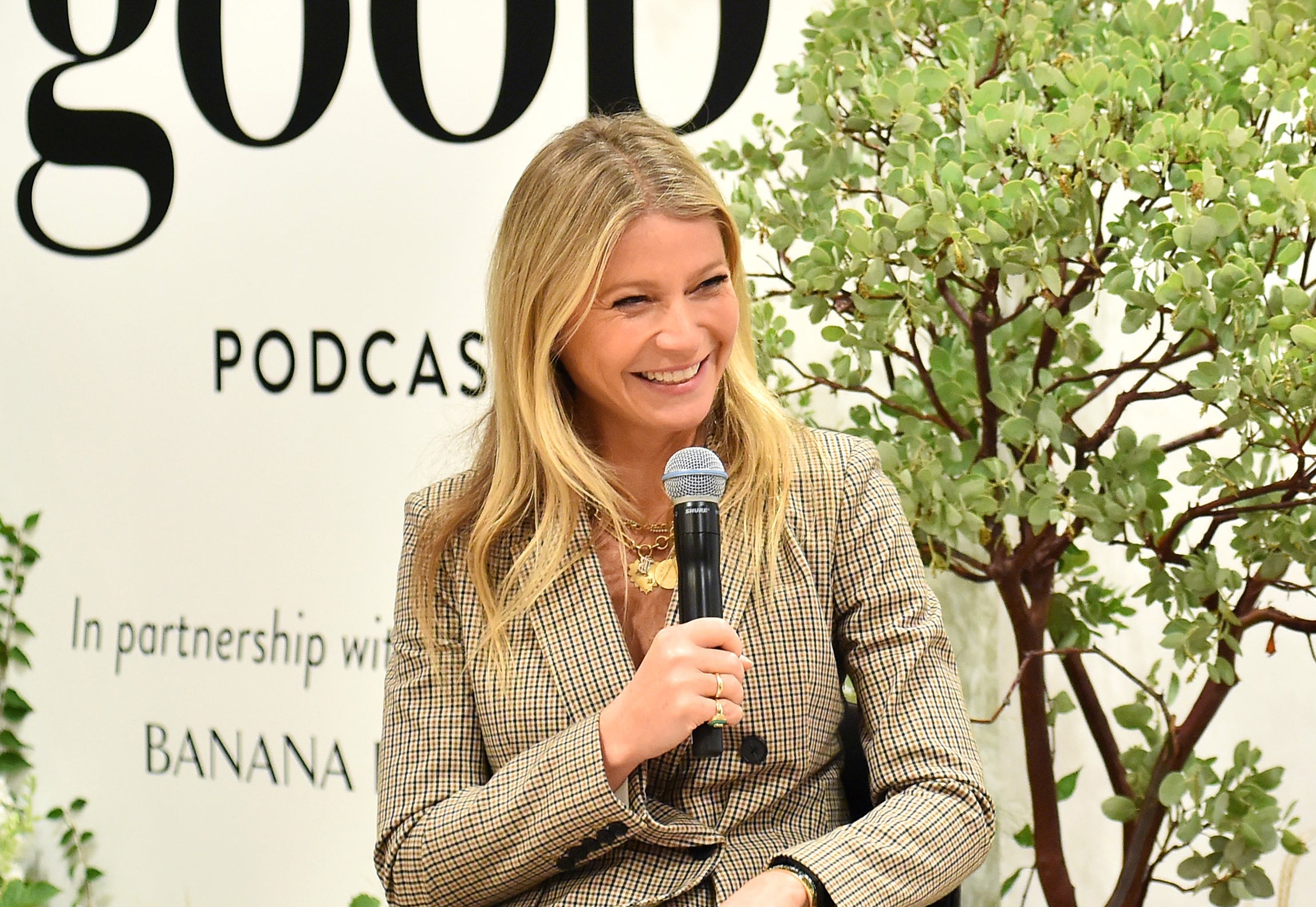 A closeup of Gwyneth