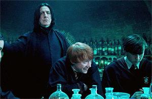 Snape smacking Ron in the head