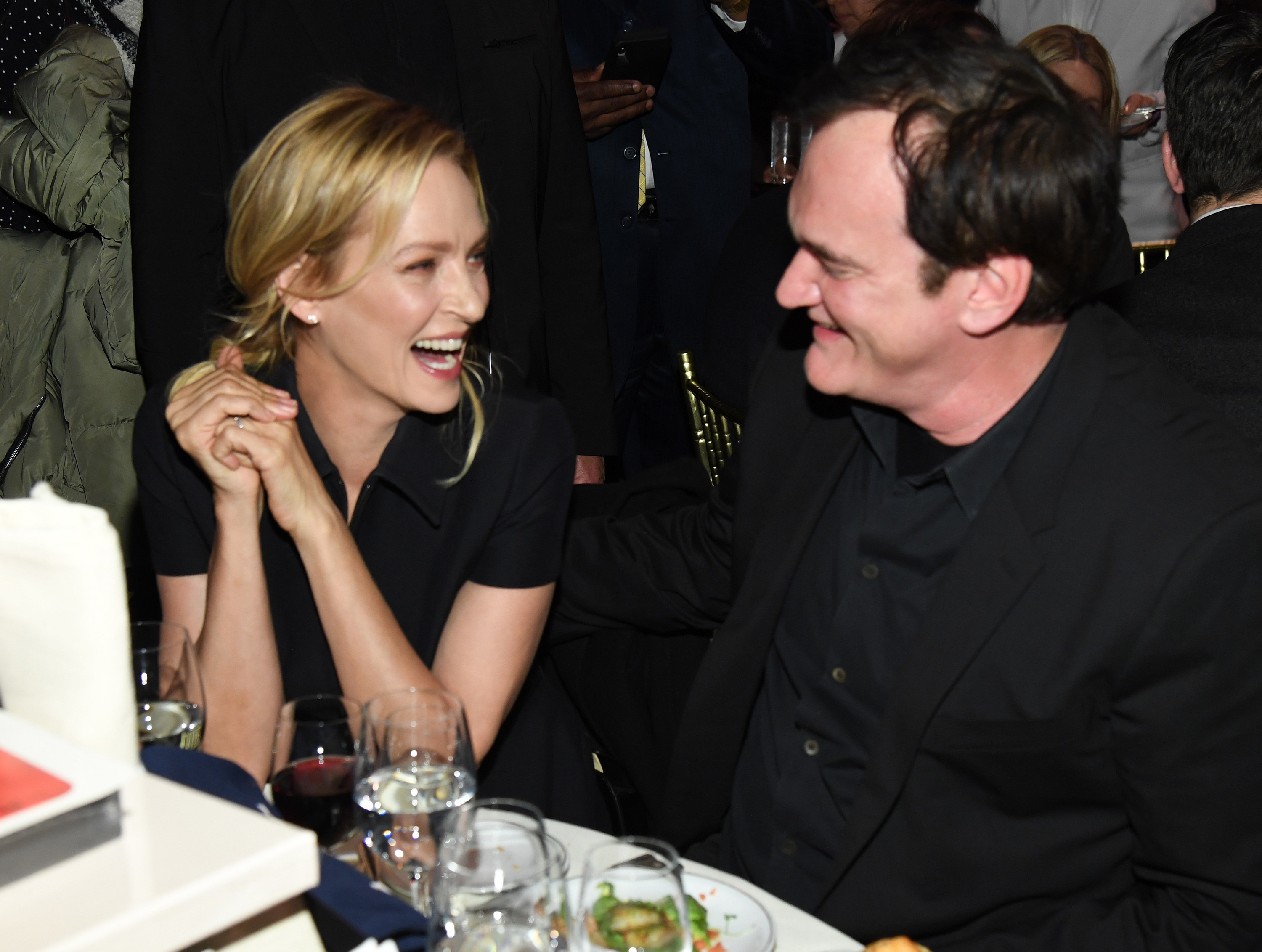 Uma Thurman and Quentin Tarantino