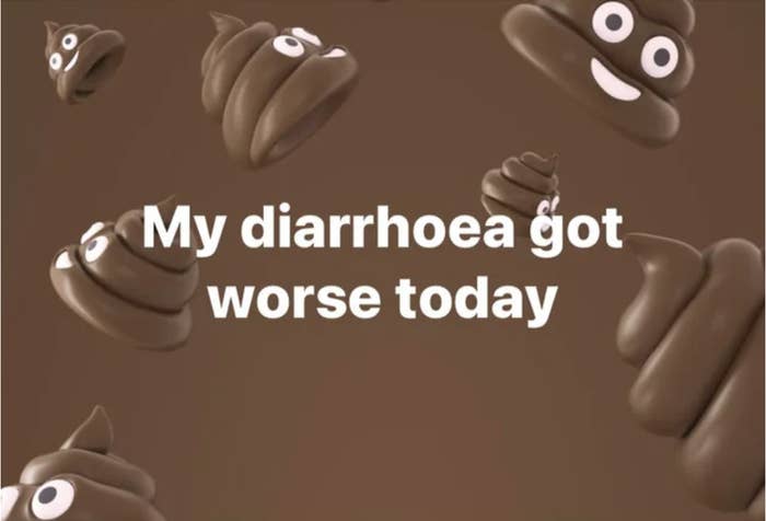 my diarrhea got worse today