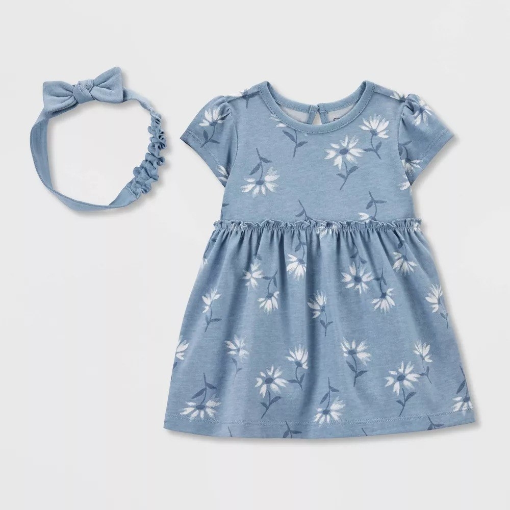 Image of the blue dress and headband