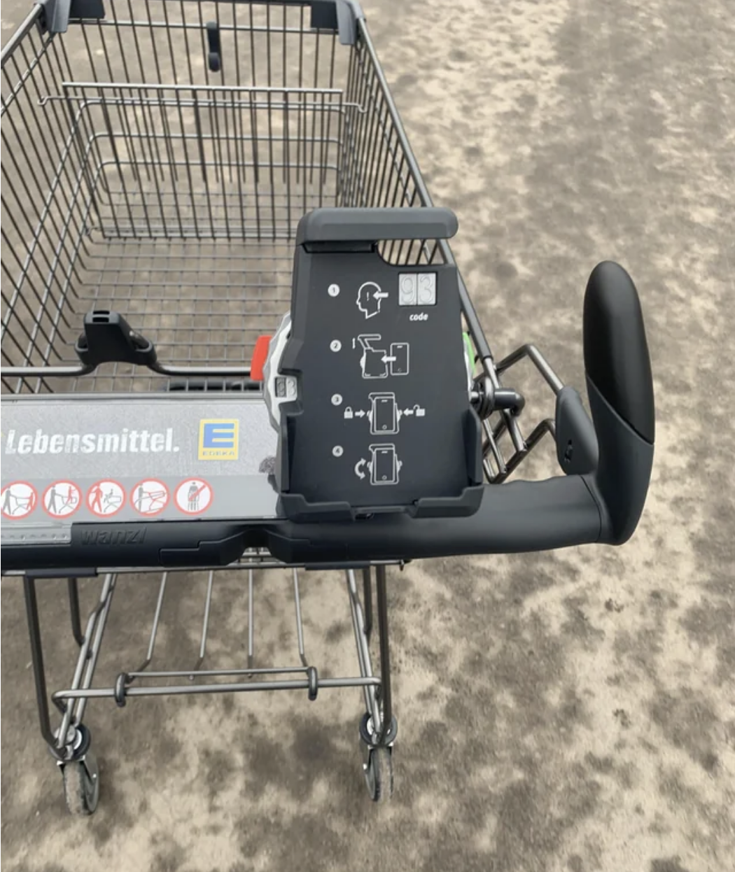 a grocery cart