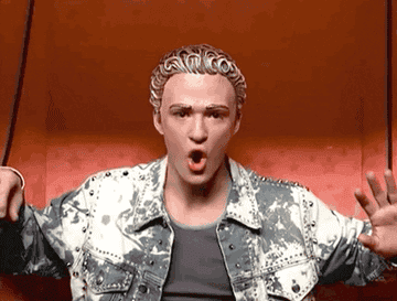 Justin Timberlake in the NSYNC music video for "It's Gonna Be Me"