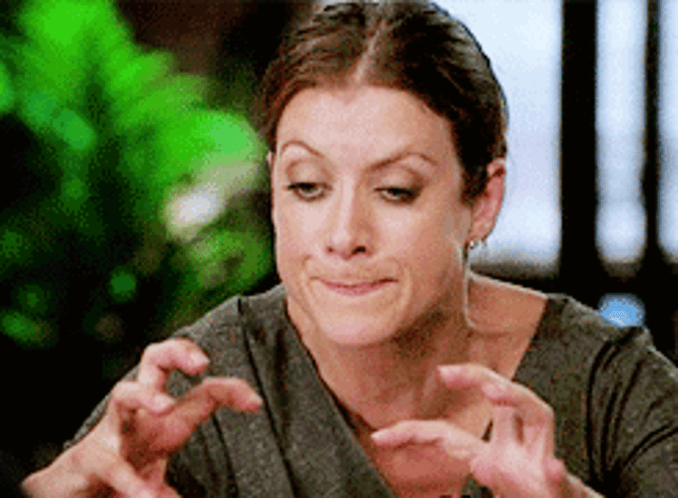 Kate Walsh as Dr. Addison Montgomery grows frustrated