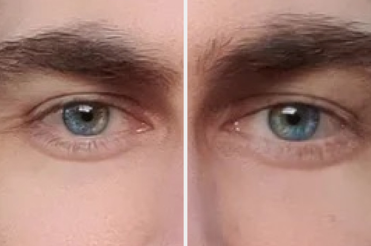 closeup of their eyes