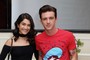 Actress/model Janet Von Schmeling (L) and actor Drake Bell