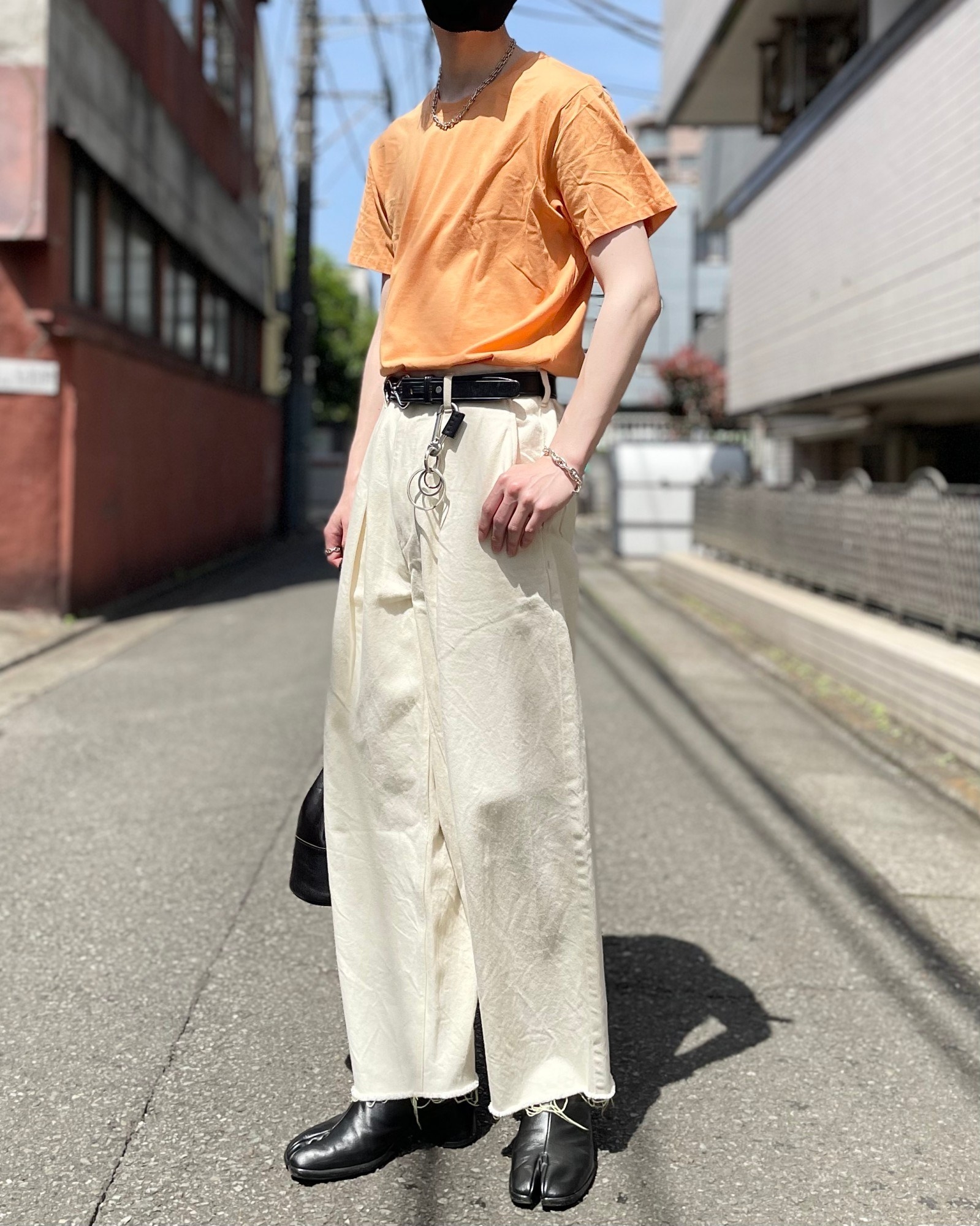 GU(ジーユー)のおすすめのメンズアイテム「コットンカラーT(半袖)」のコーディネート