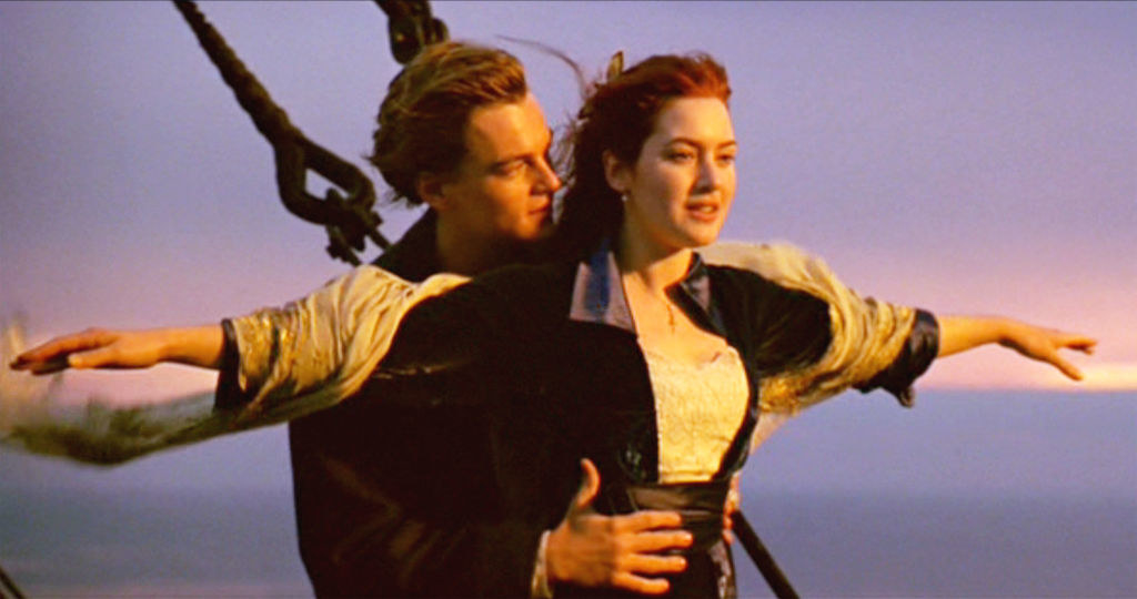 Kate and Leo in the titanic