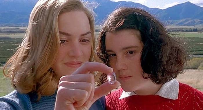 Closeup of the two in the film