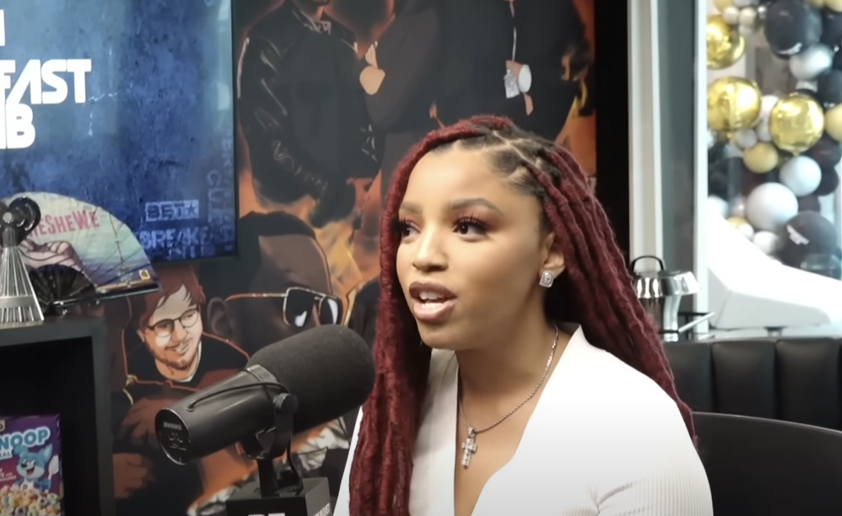 chloe talking during the interview