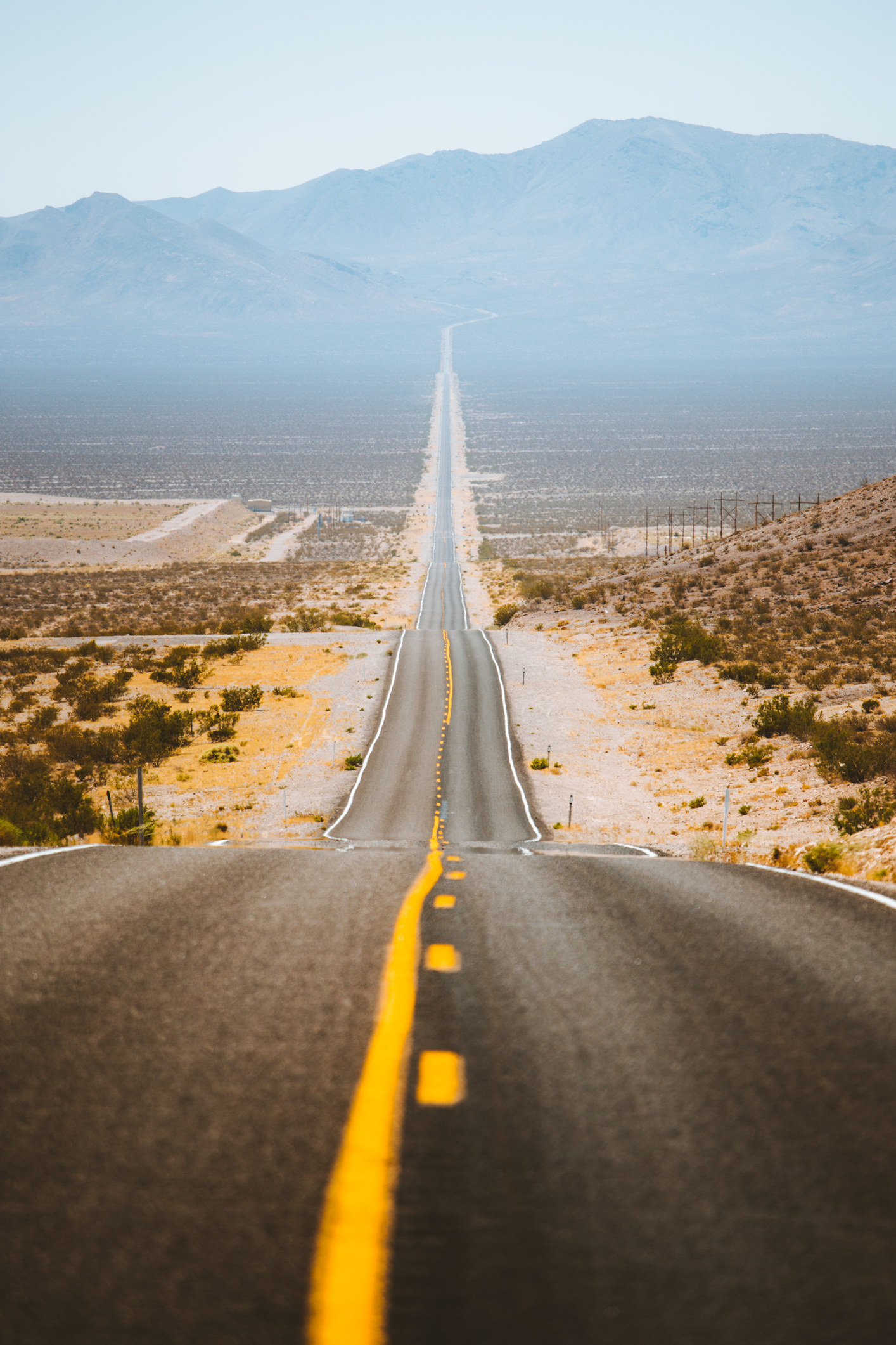 A road leading through desert