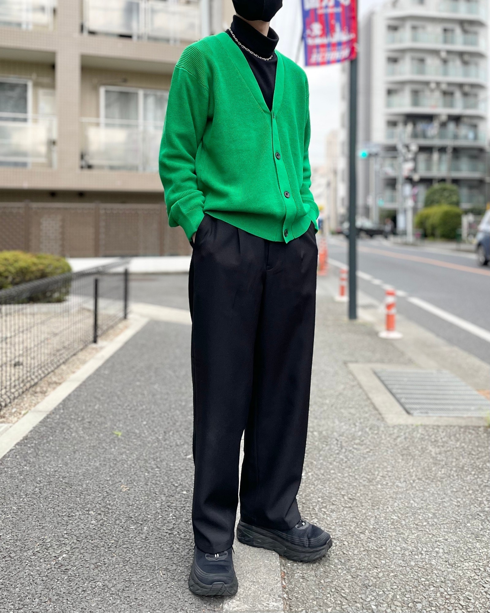 GLOBAL WORK Smile Seed Store(グローバルワーク スマイルシードストア)のおすすめのメンズアイテム「コットンアゼ編みカーディガン」のコーディネート