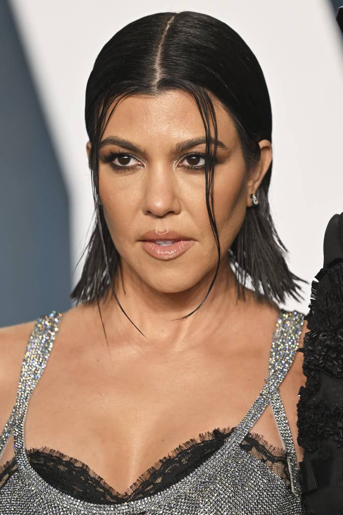 Closeup of Kourtney Kardashian