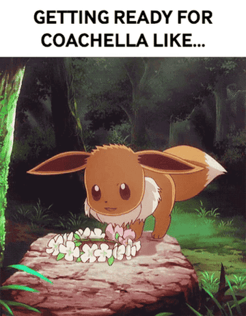 "Getting ready for Coachella like…"