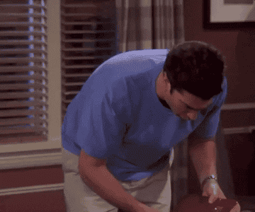Gif of Ross from Friends asking 'why, why me?'