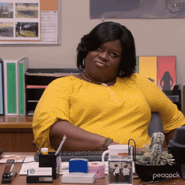 A gif of someone saying it's too far