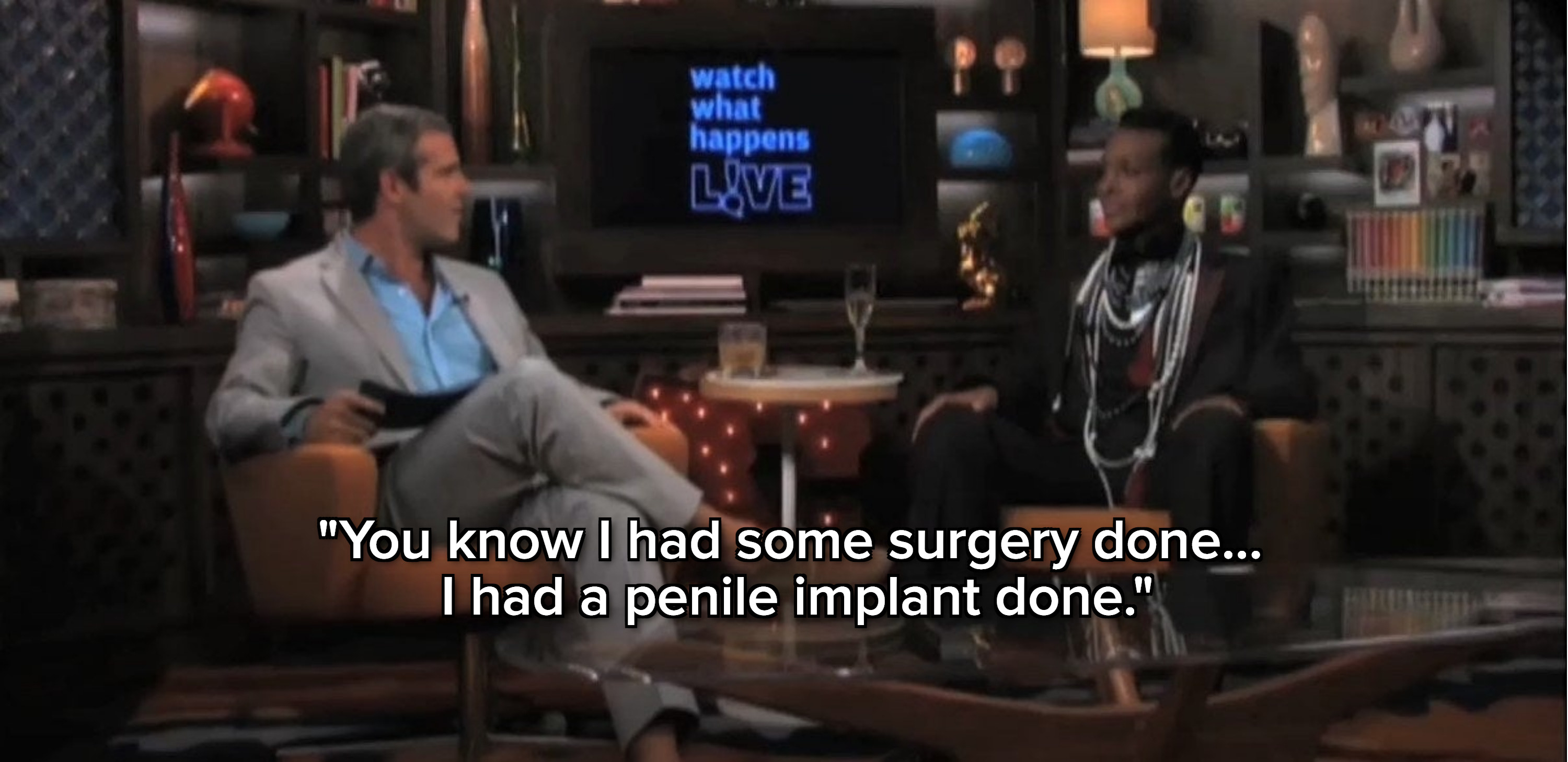 Andy Cohen and Dwight Eubanks on Watch What Happens Live