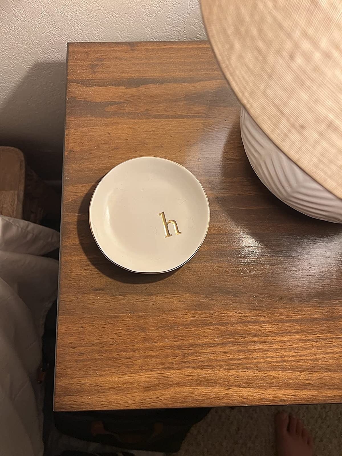 Reviewer photo of the dish on a nightstand