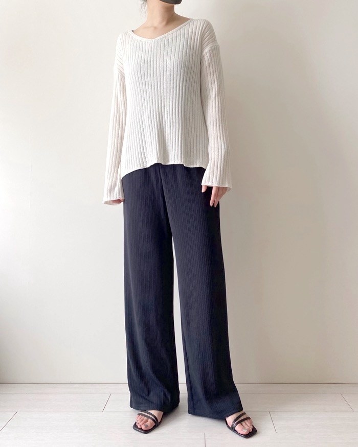 GU（ジーユー）のおすすめサンダル「ナローストラップクリアヒールサンダル」