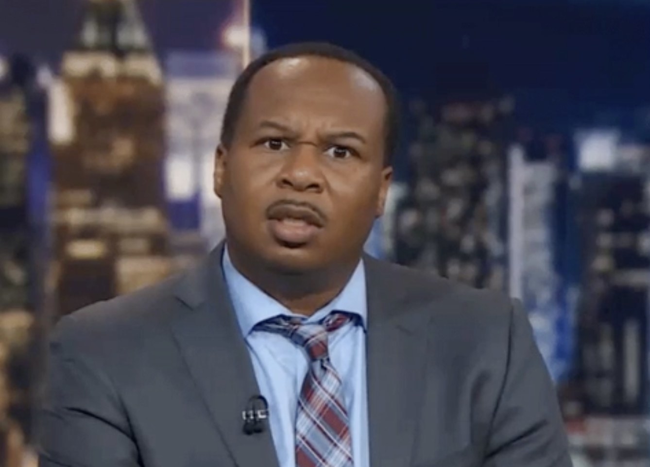 Roy Wood Jr. looks disgusted and concerned