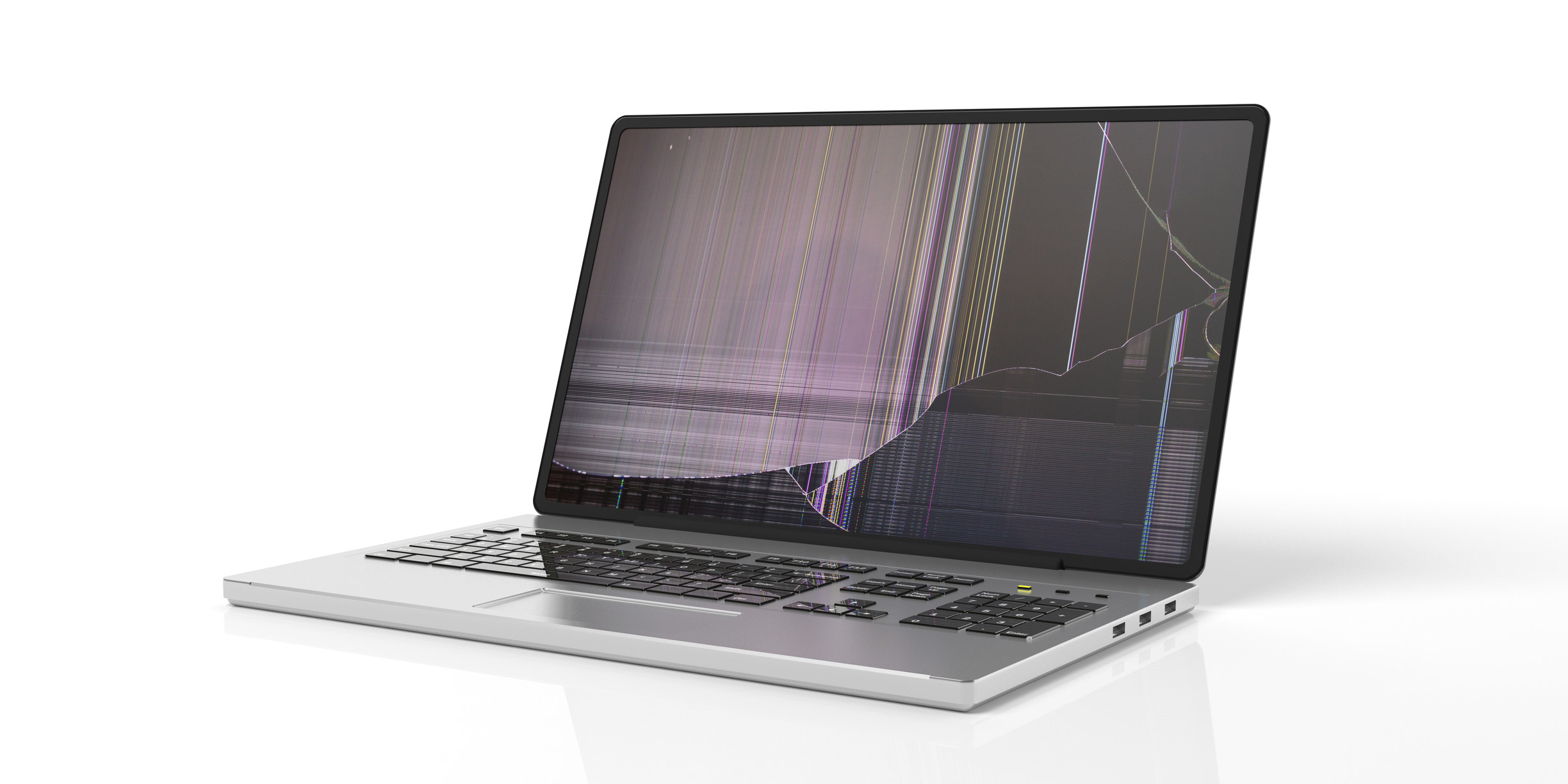 An open laptop