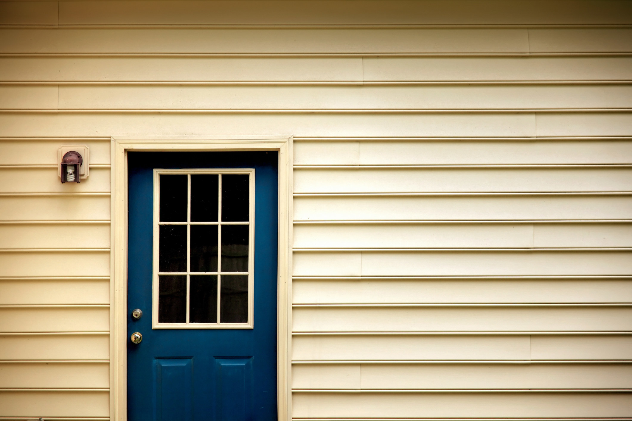 The backdoor of a house