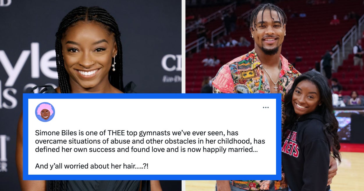 Simone Biles Responded To Twitter Trolls Bashing Her Wedding Hairstyle, And I’m Tired Of The Internet Trying To Ruin Happy Moments