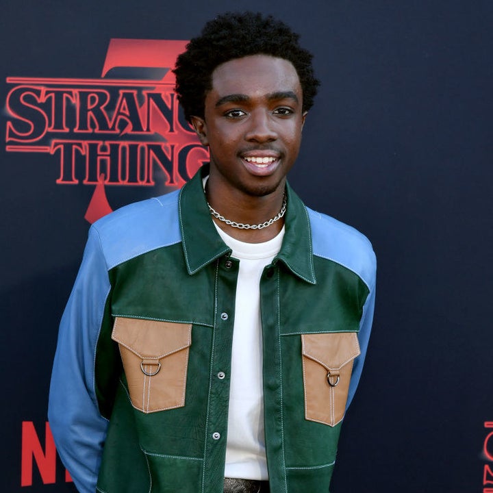 Caleb McLaughlin attends the premiere of Netflix's "Stranger Things"