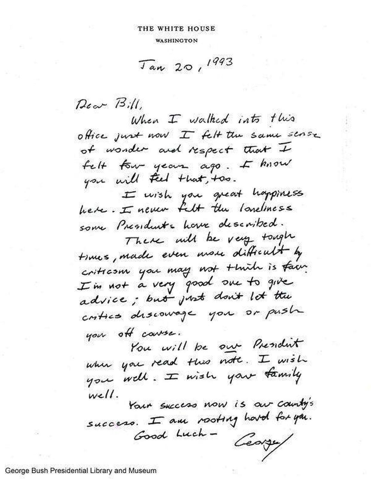 Handwritten note dated January 20, 1993