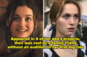 maude apatow in other people and euphoria captioned "Appeared in 4 of her dad's projects, then was cast by a family friend without an audition in her first big role"