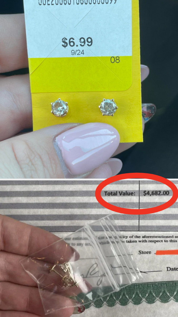 small diamond earrings and the appraisal