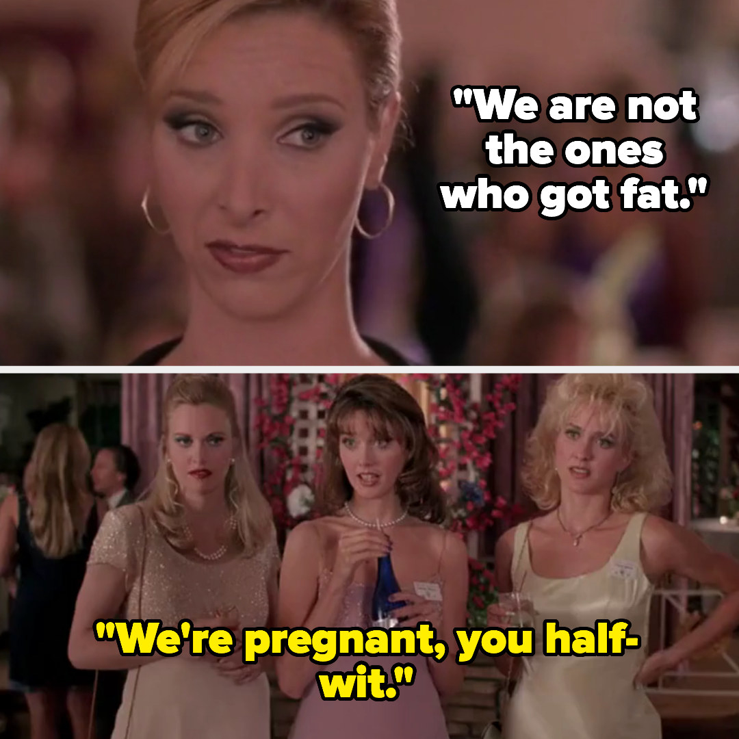 we are not the ones who got fat, and the other women saying, we&#x27;re pregnant you half-wit